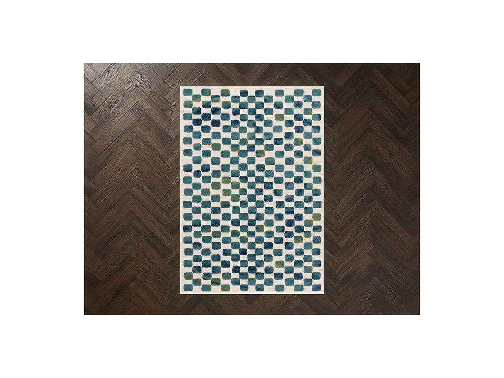 Muza - Tapis Poils Courts - Motif Graphique