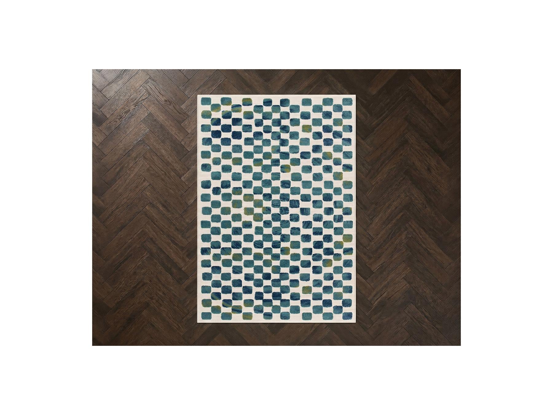 Muza - Tapis Poils Courts - Motif Graphique