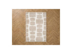 Chino - Tapis Poils Longs - Motif Abstrait - Beige