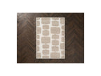 Chino - Tapis Poils Longs - Motif Abstrait - Beige