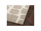 Chino - Tapis Poils Longs - Motif Abstrait - Beige