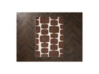 Chino - Tapis Poils Longs - Motif Abstrait - Marron