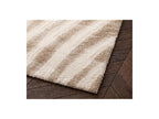 Tirasu - Tapis Poils Longs - Motif Abstrait - Beige
