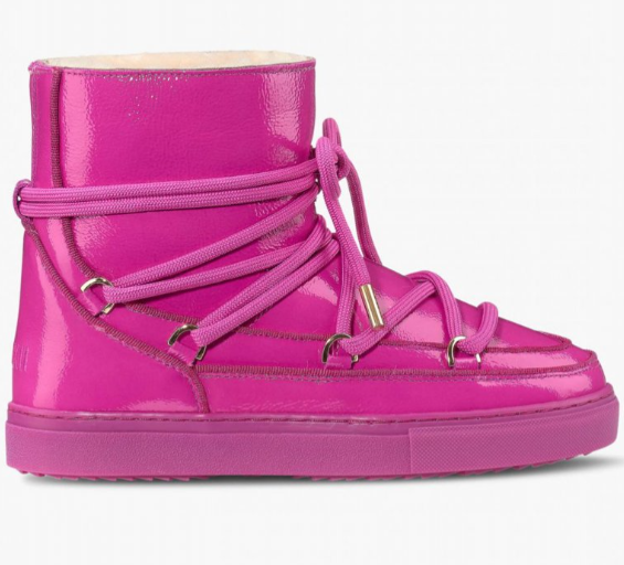 Bottes Sneaker Full Leather Naplack - Fuschia