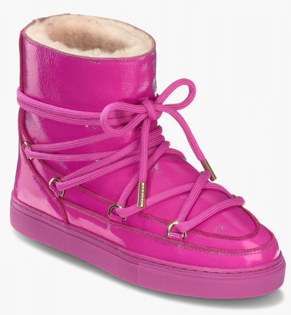 Bottes Sneaker Full Leather Naplack - Fuschia