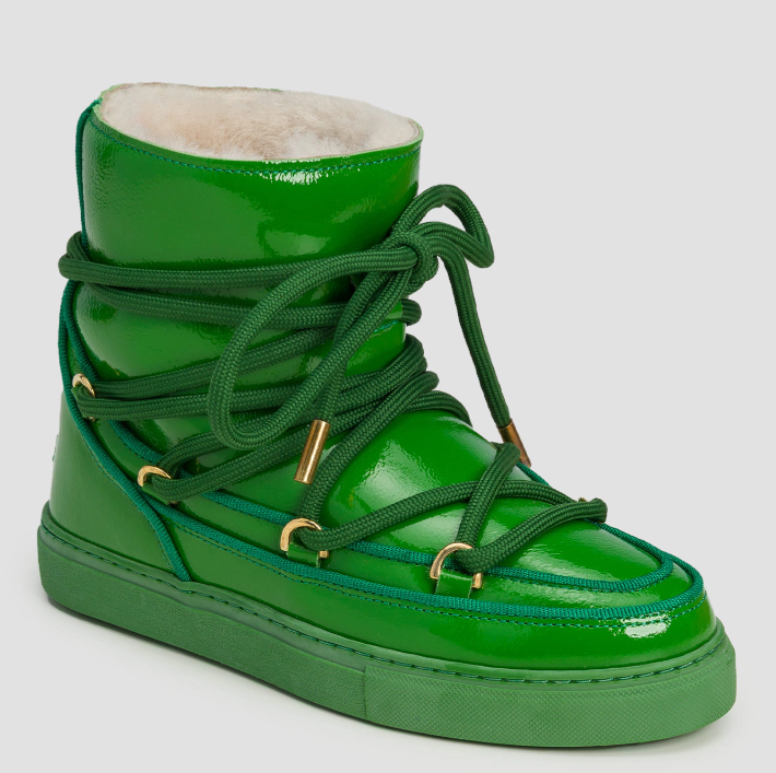 Bottes Sneaker Full Leather Naplack - Green