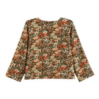 Chemise Onagre Orange/Vert/Marron