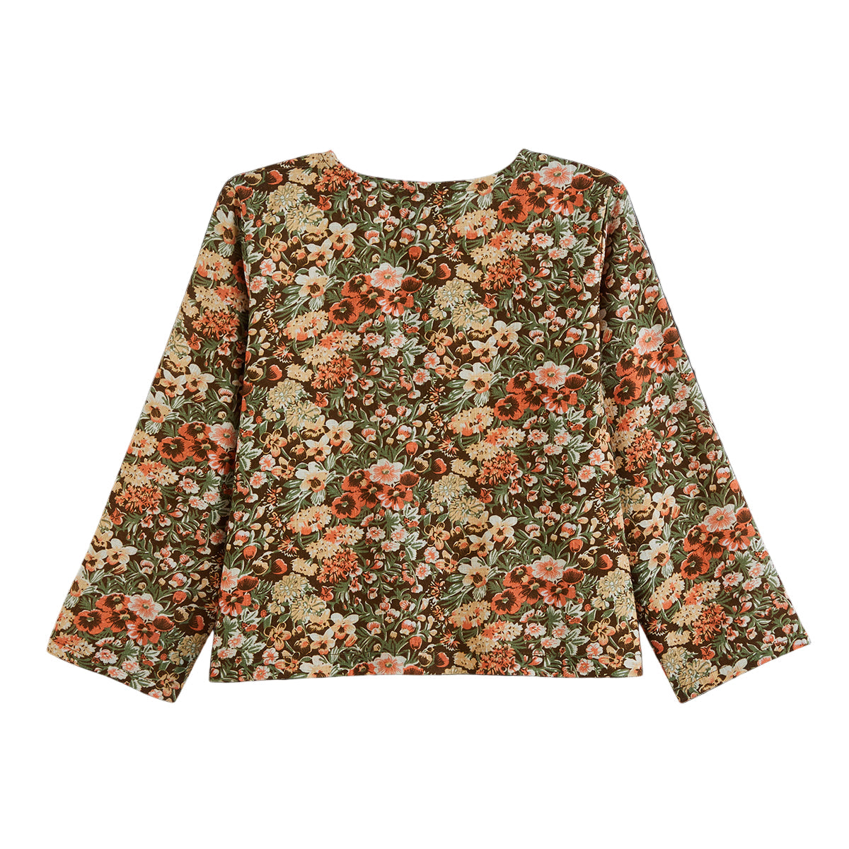 Chemise Onagre Orange/Vert/Marron