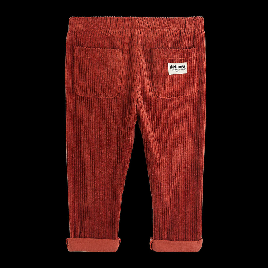 Pantalon Joseph Velours Brique