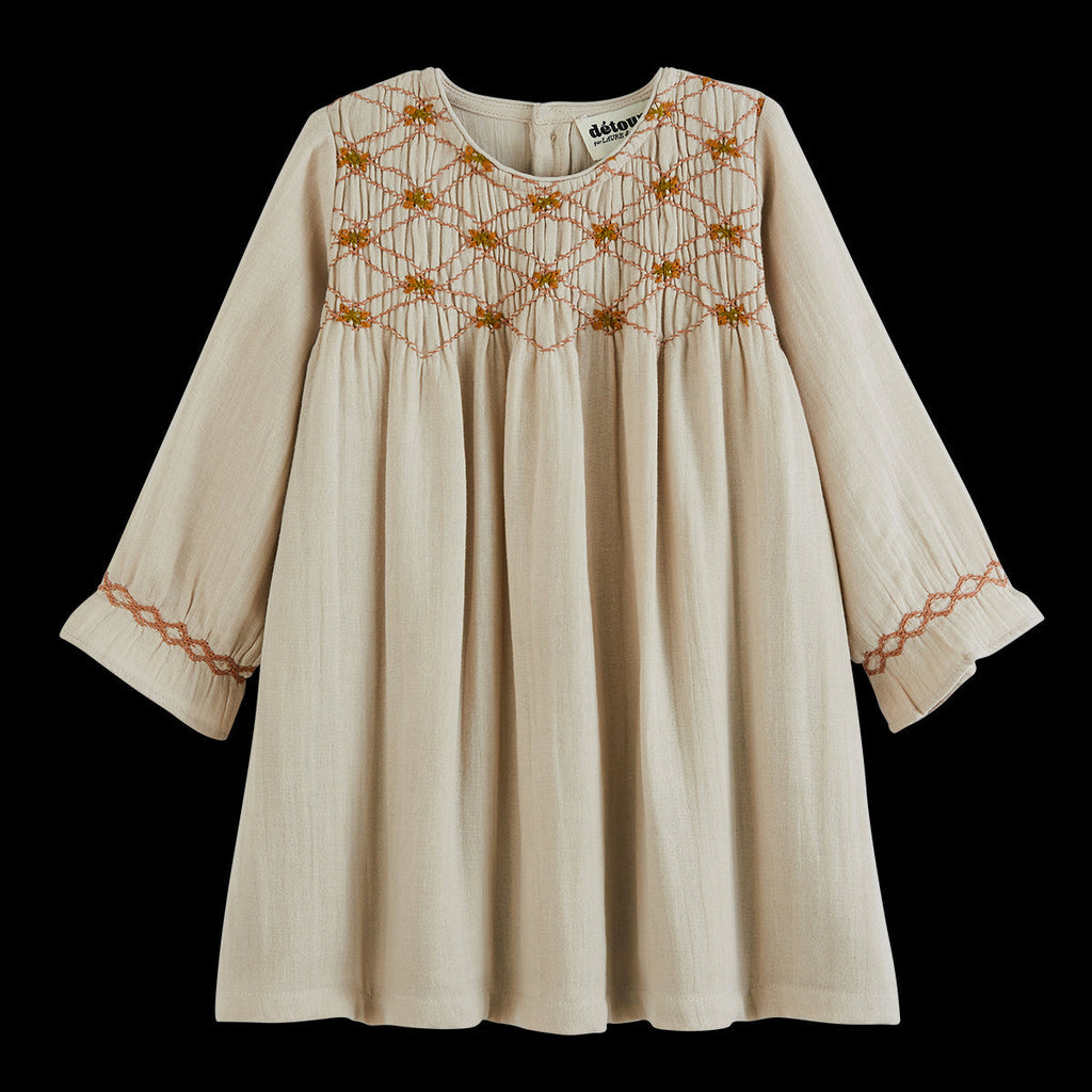 Robe Frene Orange/Vert/Marron