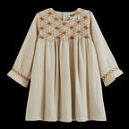 Robe Frene Orange/Vert/Marron