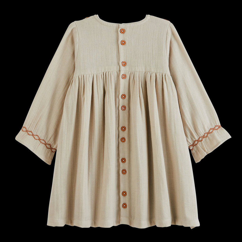 Robe Frene Orange/Vert/Marron