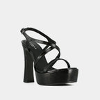 Jonak - Sandales Boecia Vernis Plisse - Noir