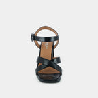 429-BAZIN VERNIS / Noir --Sandales Bazin Vernis - Noir Sandales Jonak