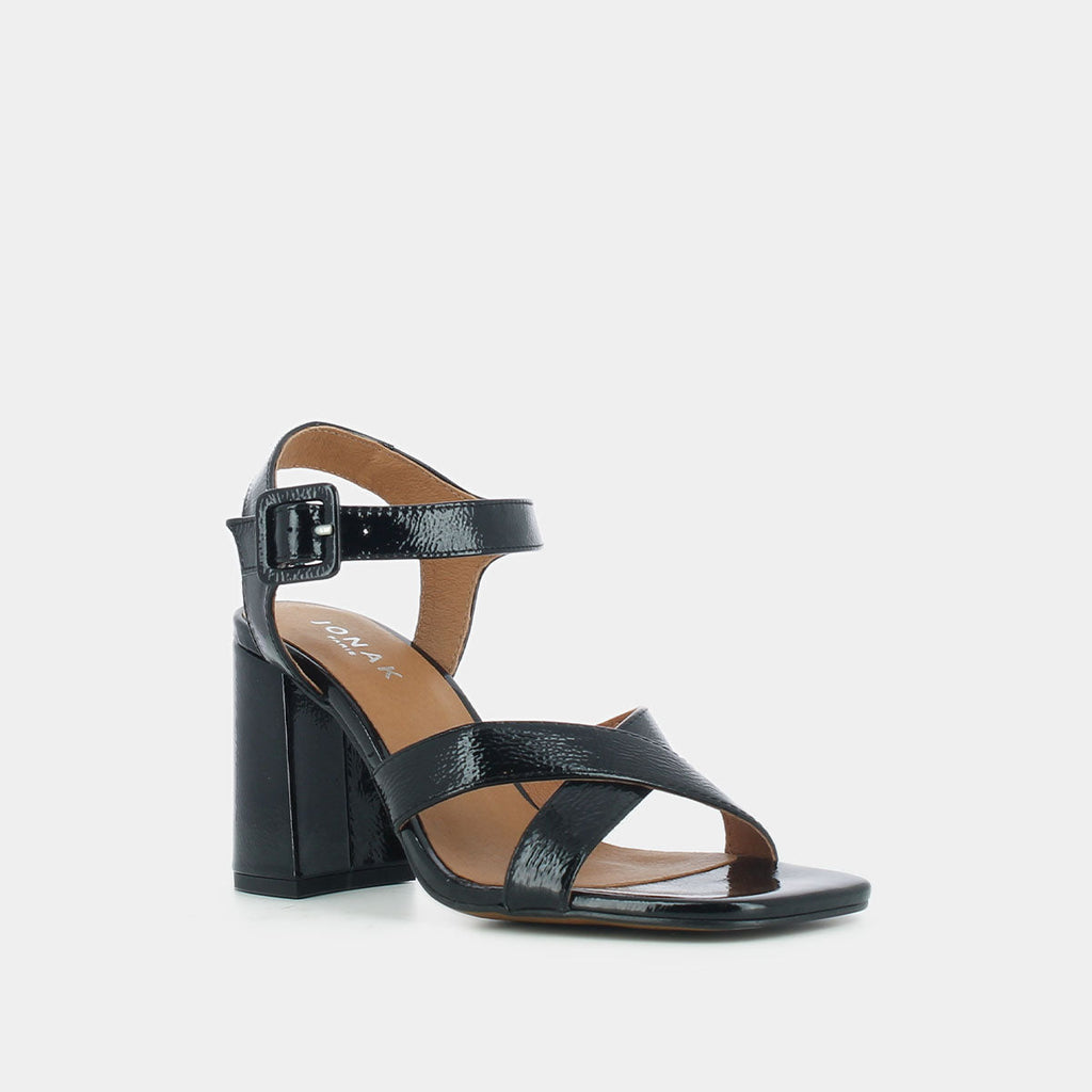 429-BAZIN VERNIS / Noir --Sandales Bazin Vernis - Noir Sandales Jonak