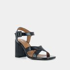 429-BAZIN VERNIS / Noir --Sandales Bazin Vernis - Noir Sandales Jonak