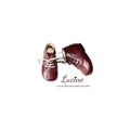 Chaussures Bottillons Aimée - Cuir Bordeaux - Fille