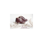 Chaussures Bottillons Aimée - Cuir Bordeaux - Fille