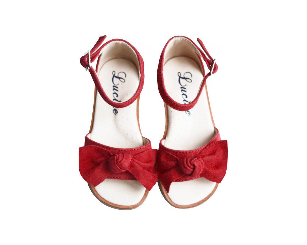 Nu-Pieds Noeud - Rouge - Fille