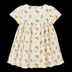 Robe Orchidee Ivoire/Moutarde
