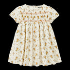 Robe Orchidee Ivoire/Moutarde