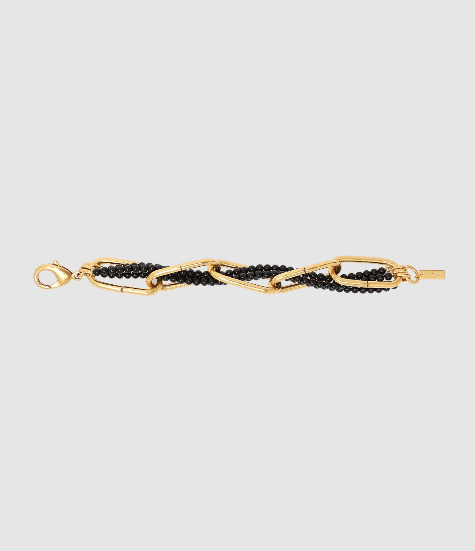 Perrine Taverniti - Bracelet Ramey Agate Noire Doré - Femme