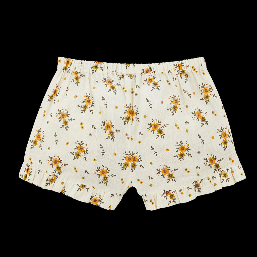 Short Lys Ivoire/Moutarde