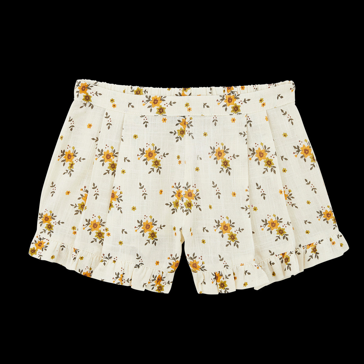 Short Lys Ivoire/Moutarde