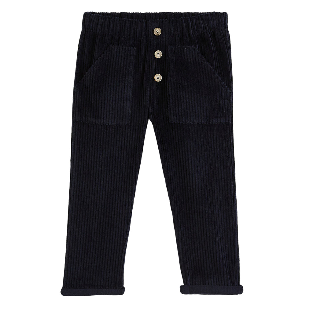Pantalon Joseph Velours Bleu Marine