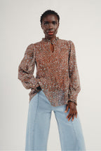 La Blouse Plissée Gwen Leo Kaki