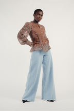 La Blouse Plissée Gwen Leo Kaki