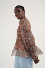 La Blouse Plissée Gwen Leo Kaki