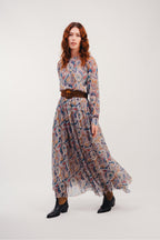 La Maxi Robe Jennifer Military Cachemire