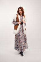 La Maxi Robe Jennifer Military Cachemire