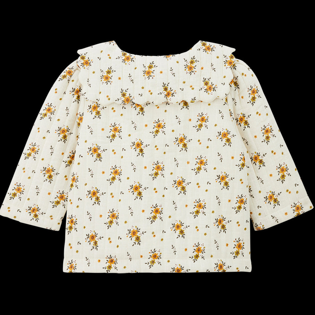 Veste Sauge Ivoire/Moutarde