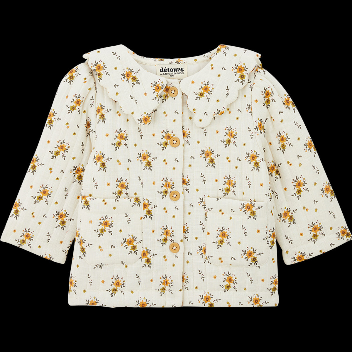 Veste Sauge Ivoire/Moutarde