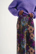 Le Pantalon Andrea Fleurs Métalliques