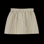 Jupe Carline Rayures Vert De Gris Et Lurex Doré