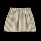 Jupe Carline Rayures Vert De Gris Et Lurex Doré