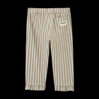 Pantalon Saule Rayures Vert De Gris Et Lurex Doré