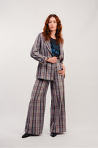 Le Pantalon Neil A  Carreaux Bleus