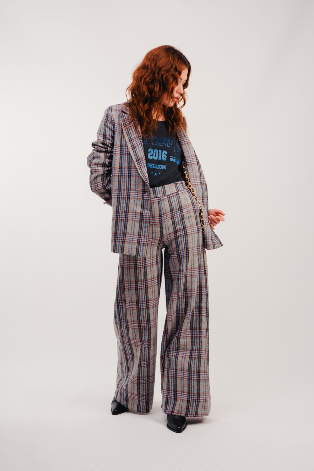 Le Pantalon Neil A  Carreaux Bleus