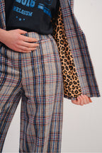 Le Pantalon Neil A  Carreaux Bleus