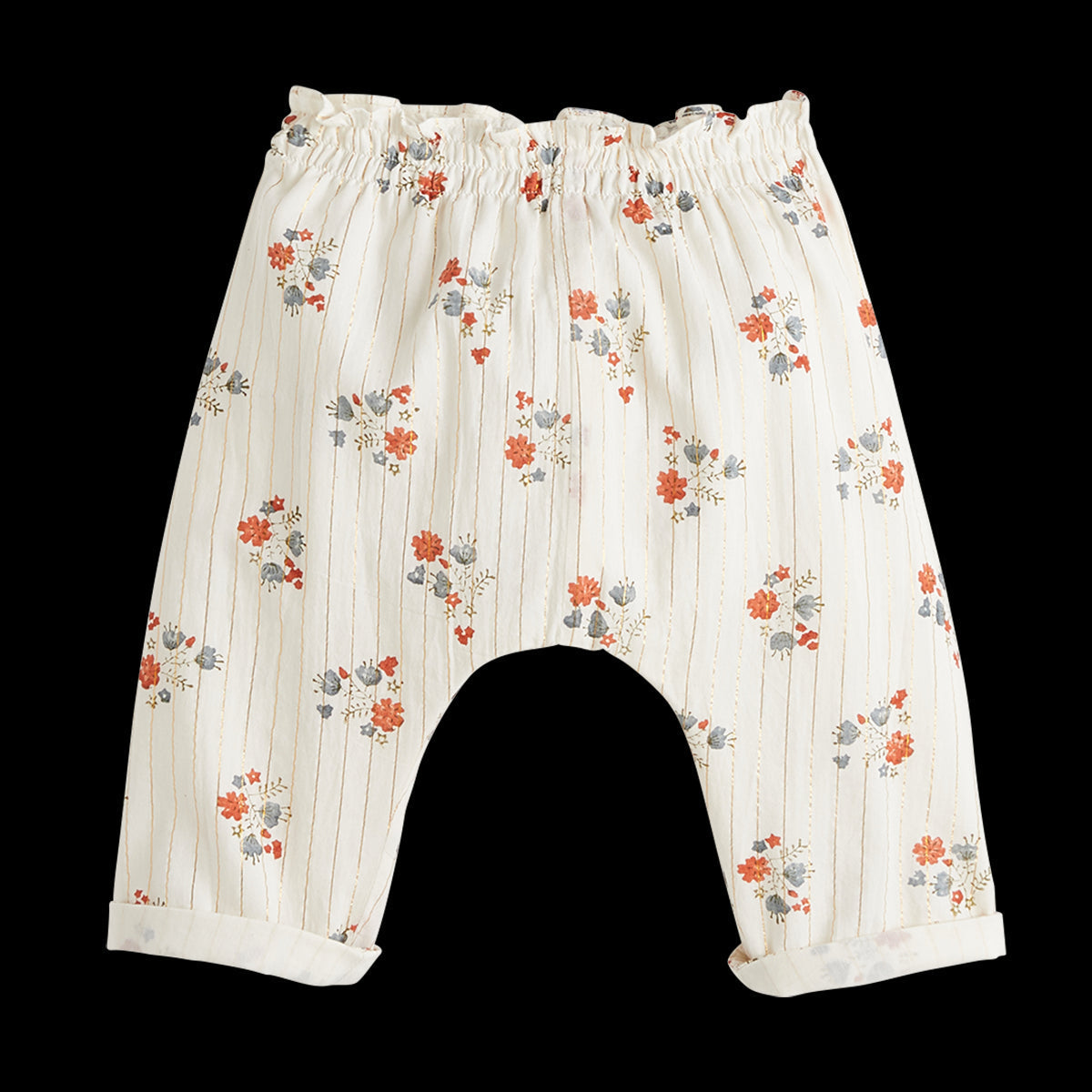 Sarouel Malo Flower Print Ivoire