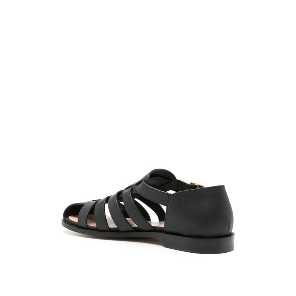 Sandales Loewe Campo Leather - Black - Homme
