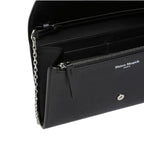 Maison Margiela - Portefeuille Four Stiches Leather Chain - Femme - Black