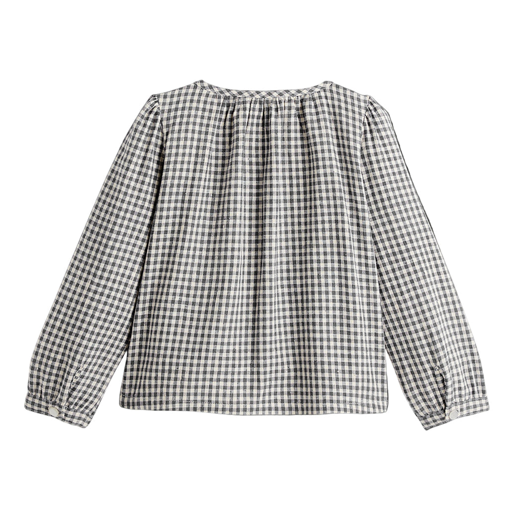 Blouse Enora Vichy Anthracite/Ivoire