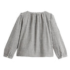 Blouse Enora Vichy Anthracite/Ivoire