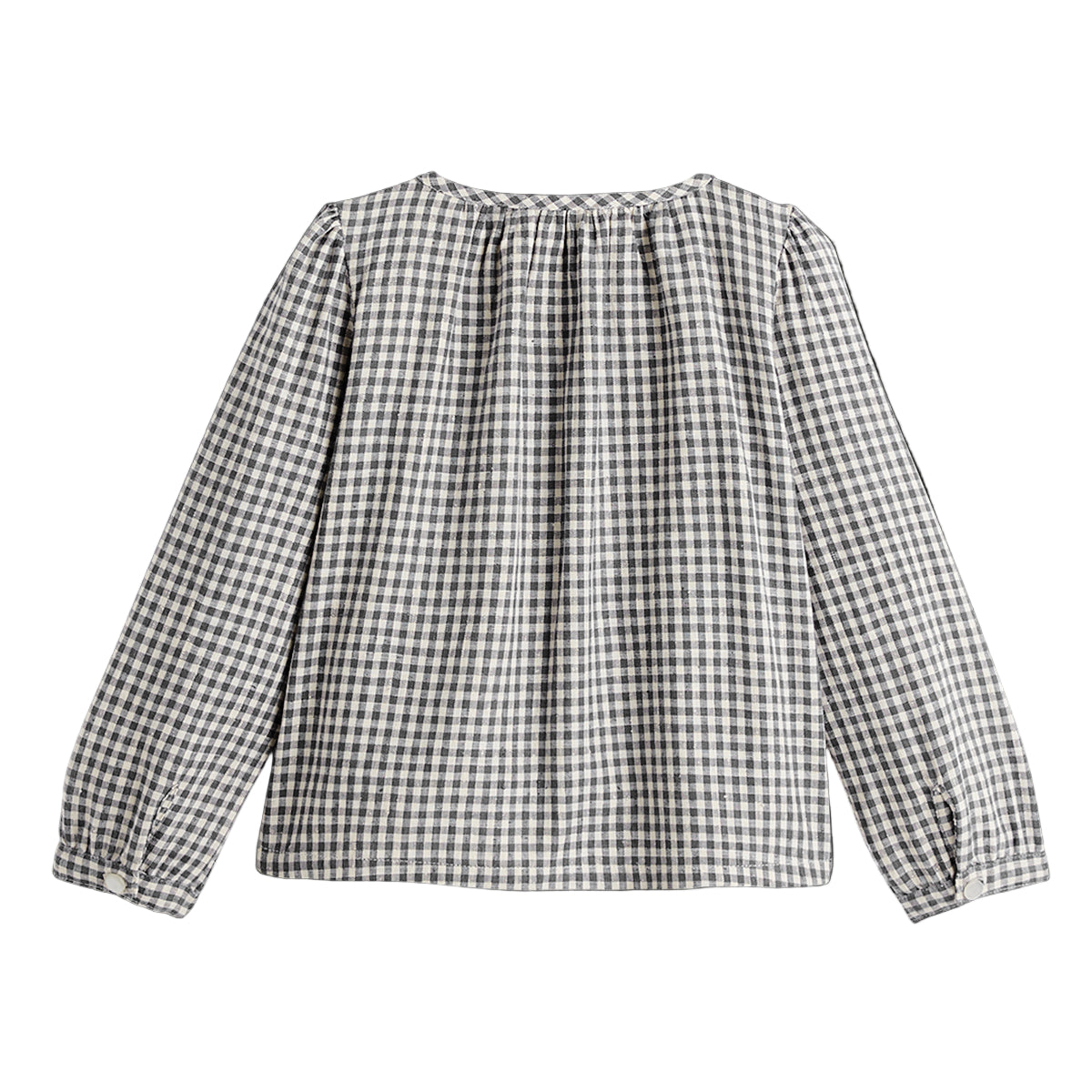 Blouse Enora Vichy Anthracite/Ivoire