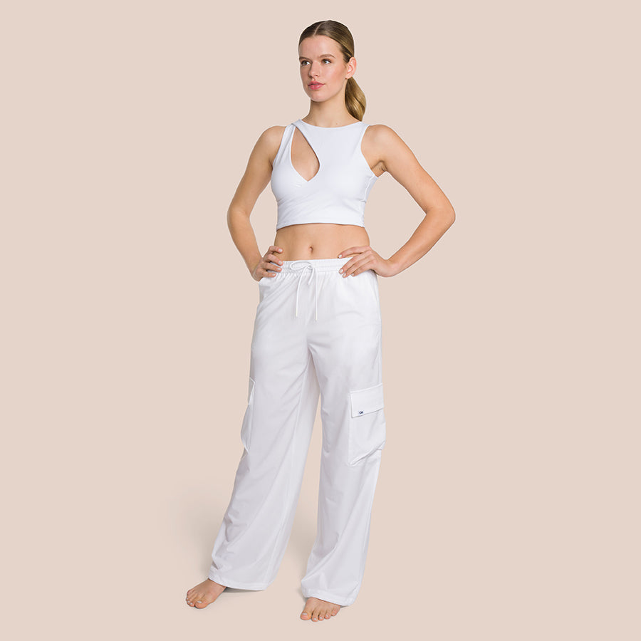 Pantalon Cargo Sky - Blanc